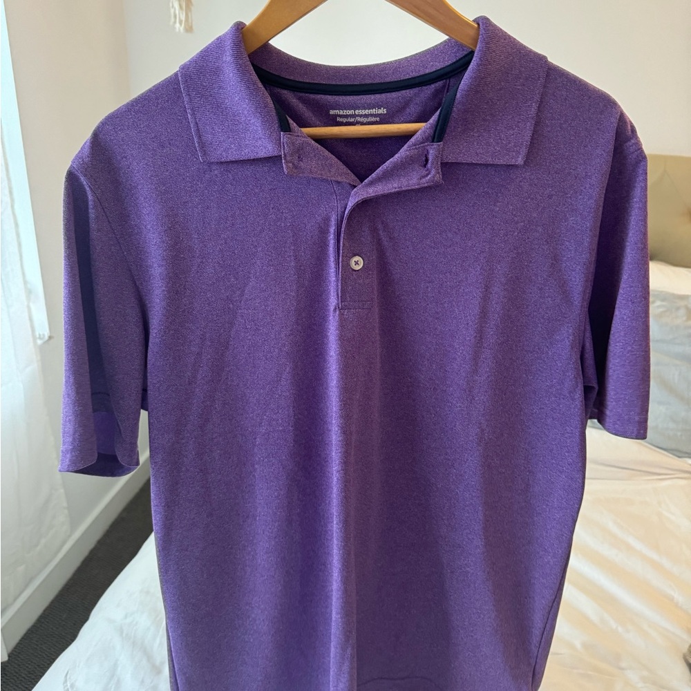 Purple Amazon Basics Polo Size M Mens